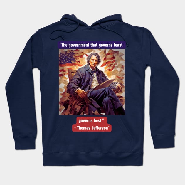 "The government that governs least governs best." - Thomas Jefferson Hoodie by St01k@